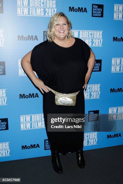 Actor Bridget Everett attends the New Directors/New Films 2017 Opening Night of PATTI CAKE$ presented by MoMA & Film Society of Lincoln Center at...