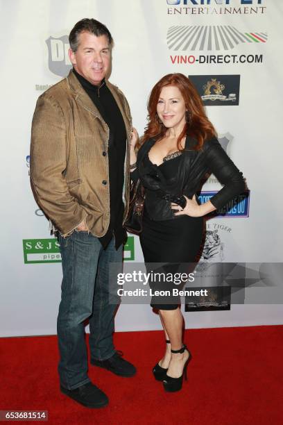 Actors Kevin Porter and Lisa Ann Walter arrives at the Premiere Of Skinfly Entertainment's "You Can't Have It" at TCL Chinese Theatre on March 15,...