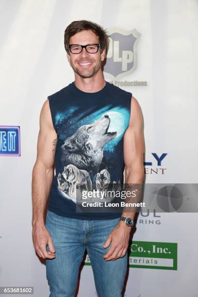 Actor Matthew Pohlkamp arrives at the Premiere Of Skinfly Entertainment's "You Can't Have It" at TCL Chinese Theatre on March 15, 2017 in Hollywood,...