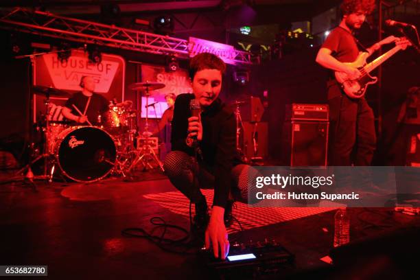 Musician Channy Leaneagh of Polica performs onstage at House of Vans during 2017 SXSW Conference and Festivals at Mohawk Indoor on March 15, 2017 in...