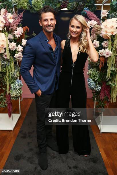 Tim Robards and Anna Heinrich attend the Myer Fashion Runway show on March 16, 2017 in Sydney, Australia.