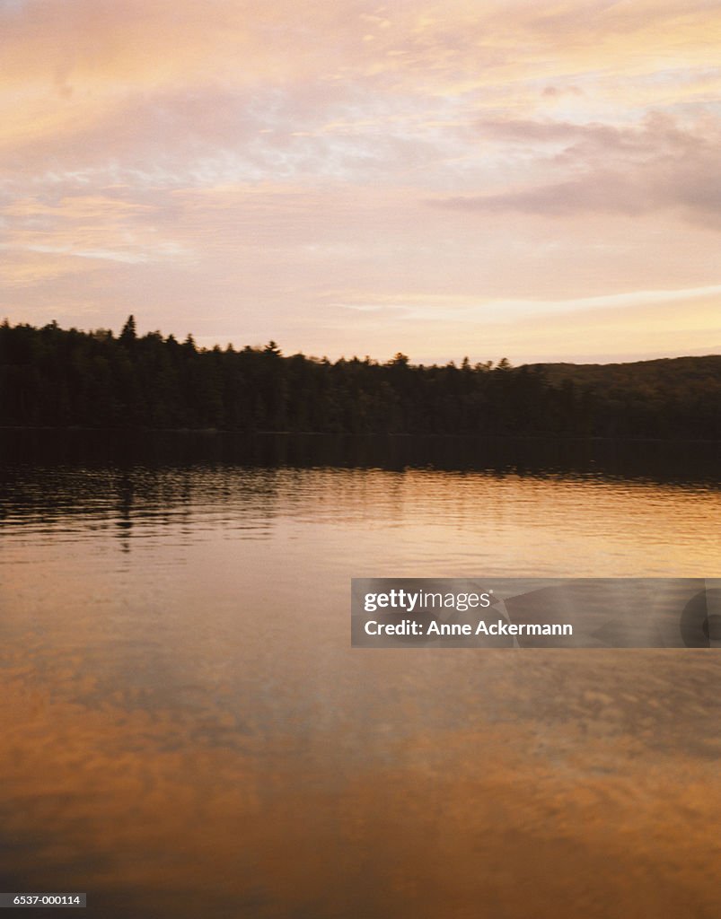 Sunset over Lake