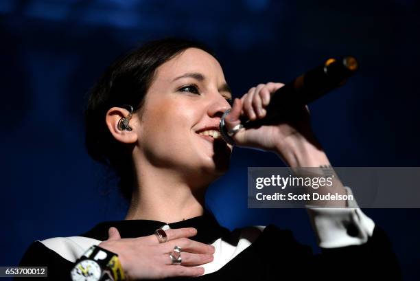 Singer Jain performs onstage during the Pandora SXSW event at The Gatsby on March 15, 2017 in Austin, Texas.