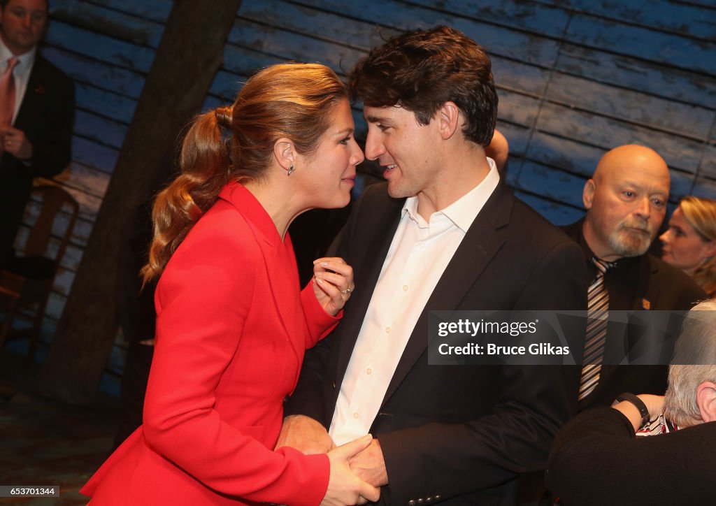 Canadian Prime Minister Justin Trudeau Visits Broadway