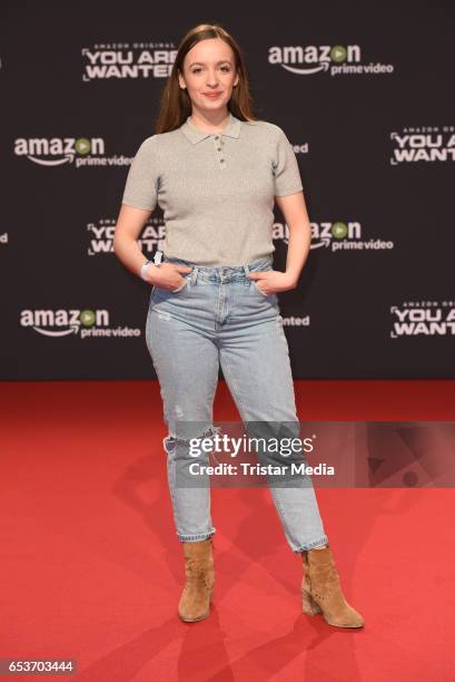 Nellie Thalbach attends the premiere of the Amazon series 'You are wanted' at CineStar on March 15, 2017 in Berlin, Germany.