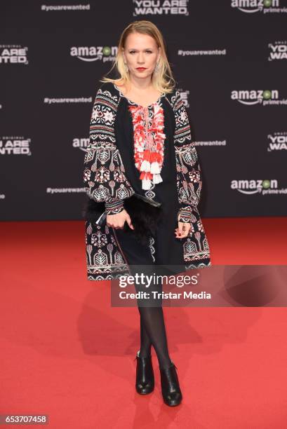 Nova Meierhenrich attends the premiere of the Amazon series 'You are wanted' at CineStar on March 15, 2017 in Berlin, Germany.