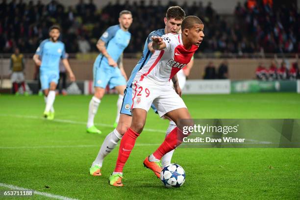 Kylian Mbappe Lottin of Monaco during the Uefa Champions League match between As Monaco and Manchester City, round of 16 second leg at Stade Louis II...