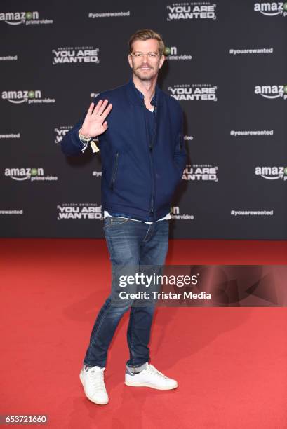 Joko Winterscheidt attends the premiere of the Amazon series 'You are wanted' at CineStar on March 15, 2017 in Berlin, Germany.