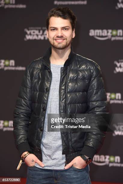 Jimi Blue Ochsenknecht attends the premiere of the Amazon series 'You are wanted' at CineStar on March 15, 2017 in Berlin, Germany.