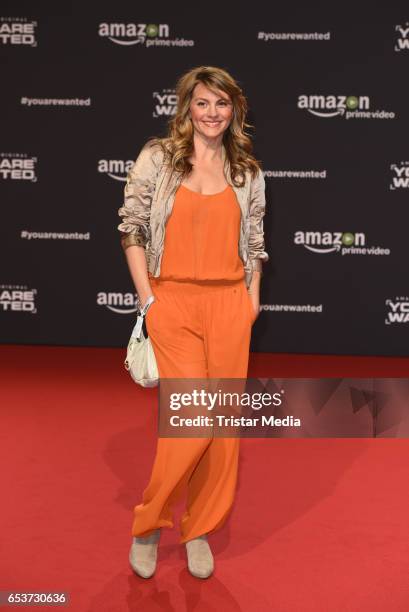 Luise Baehr attends the premiere of the Amazon series 'You are wanted' at CineStar on March 15, 2017 in Berlin, Germany.