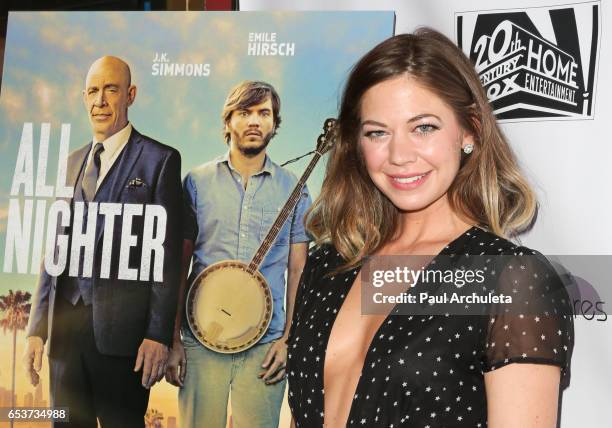 Actress Analeigh Tipton attends the screening of "All Nighter" at Ahrya Fine Arts Theater on March 15, 2017 in Beverly Hills, California.