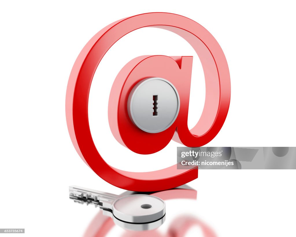 Mailbox Key Sign 3d Mail Sign With Lock And Key High-Res Vector Graphic - Getty Images