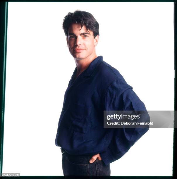 Deborah Feingold/Corbis via Getty Images) New York Actor Peter Gallagher poses for a portrait in 1987 in New York City, New York.