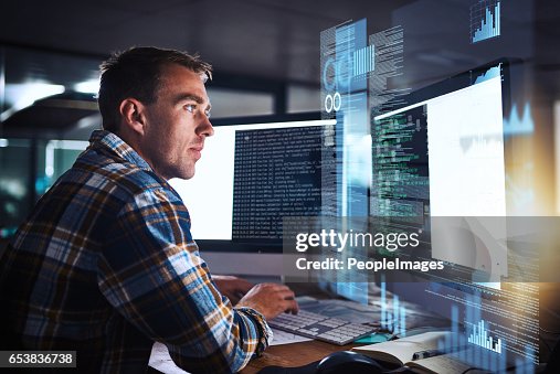 Programing For Pro He Puts The Pro In Programmer High-Res Stock Photo - Getty Images