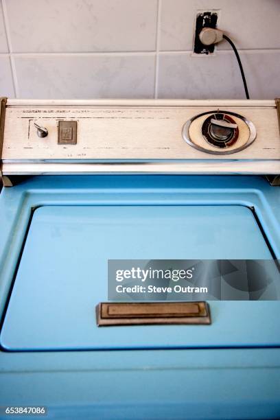 an old washing machine in brazil - antique washing machine stock pictures, royalty-free photos & images