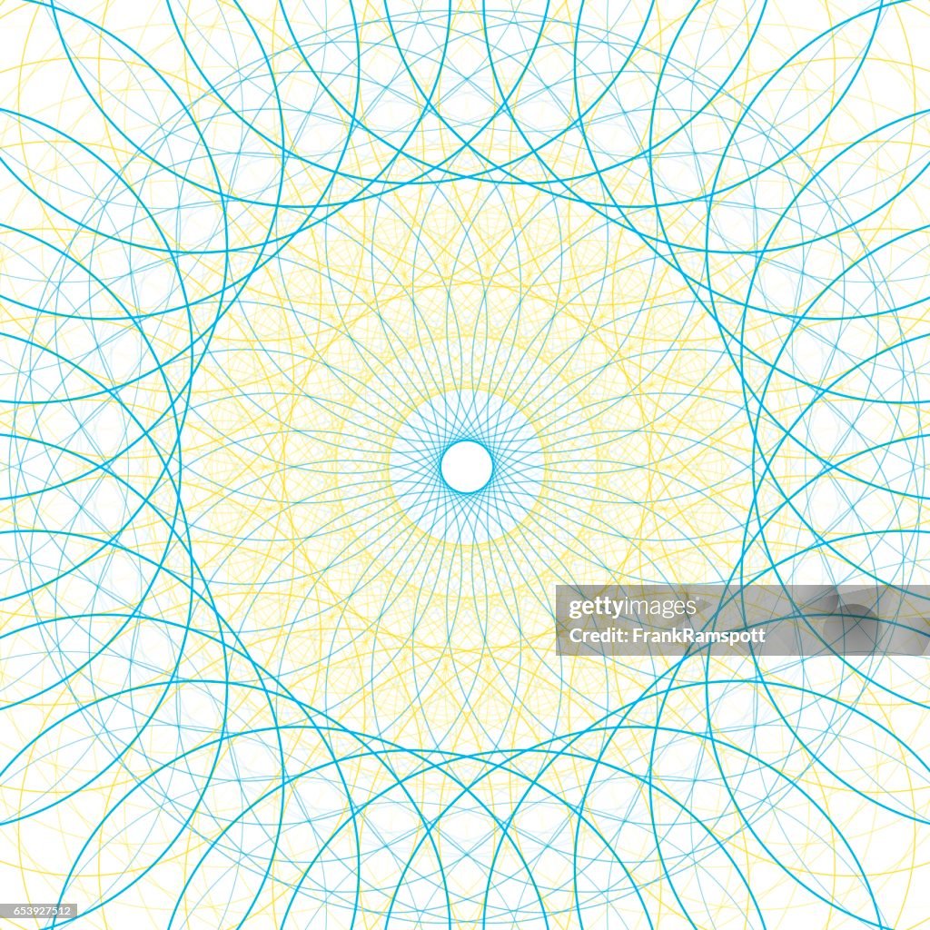 Gráfico vectorial de mañana círculo concéntrico