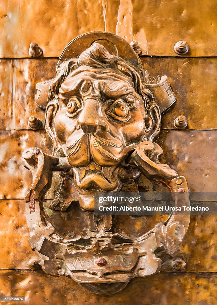 Spain, Cordoba, Mosque-Cathedral of Cordoba, Door knocker