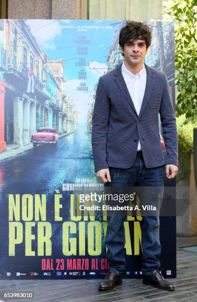 Giovanni Anzaldo attends a photocall for 'Non e' Un Paese Per Giovani' at Hotel Visconti Palace on March 16, 2017 in Rome, Italy.
