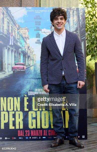 Giovanni Anzaldo attends a photocall for 'Non e' Un Paese Per Giovani' at Hotel Visconti Palace on March 16, 2017 in Rome, Italy.