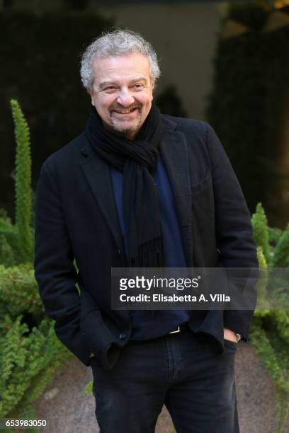 Director Giovanni Veronesi attends a photocall for 'Non e' Un Paese Per Giovani' at Hotel Visconti Palace on March 16, 2017 in Rome, Italy.