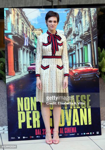 Sara Serraiocco attends a photocall for 'Non e' Un Paese Per Giovani' at Hotel Visconti Palace on March 16, 2017 in Rome, Italy.