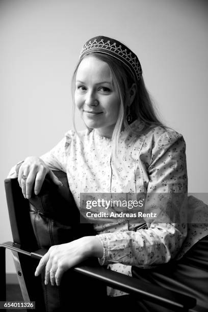 Director and screenwriter Katja Gauriloff poses for photographs at the 'Kaisa's Enchanted Forest' portrait session during the 67th Berlinale...