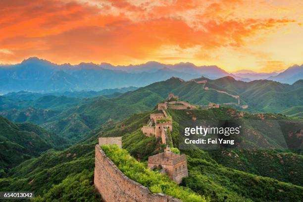 great wall of china - great wall of china stock pictures, royalty-free photos & images