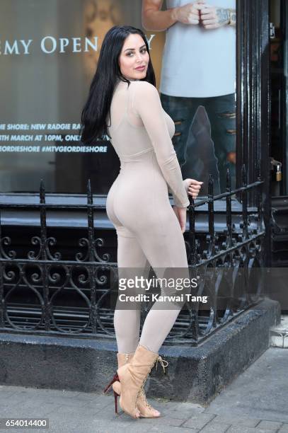 Marnie Simpson attends the Geordie Shore Radge Academy open day in Soho on March 16, 2017 in London, United Kingdom.