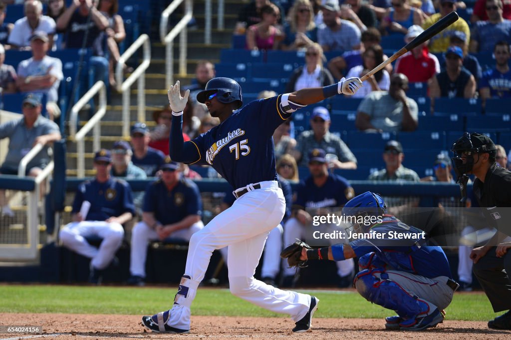 Texas Rangers v Milwaukee Brewers