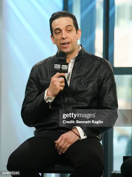 Actor Nick Cordero attends the Build Series at Build Studio on March 16, 2017 in New York City.