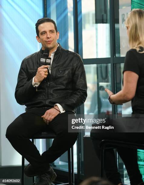 Actor Nick Cordero attends the Build Series at Build Studio on March 16, 2017 in New York City.