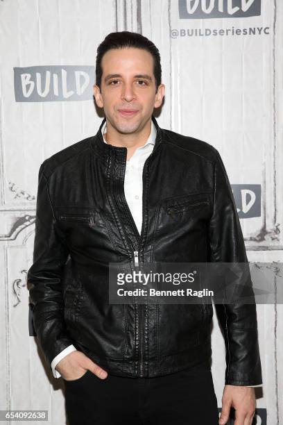 Actor Nick Cordero attends the Build Series at Build Studio on March 16, 2017 in New York City.