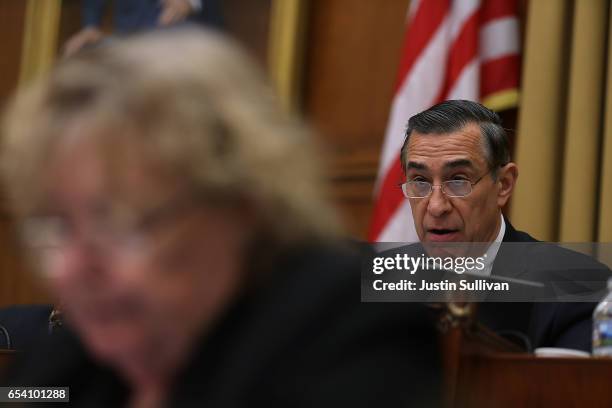 Rep. Darrell Issa speaks during a House Judiciary Committee hearing on March 16, 2017 in Washington, DC. Judges with the Ninth testified before the...