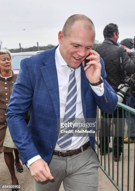 Mike Tindall at Cheltenham Racecourse for Day of The Festival, St Patrick's Thursday, on March 16, 2017 in Cheltenham, Gloucestershire.