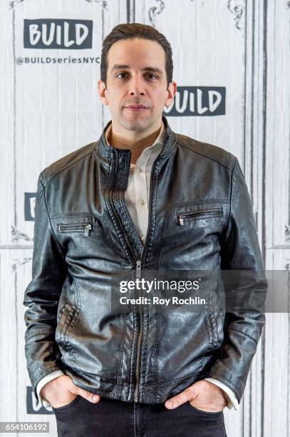 Actor Nick Cordero discusses "A Bronx Tale" with The Build Series at Build Studio on March 16, 2017 in New York City.