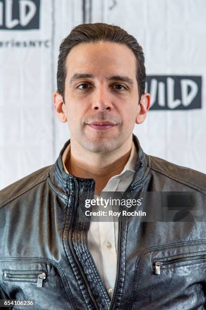 Actor Nick Cordero discusses "A Bronx Tale" with The Build Series at Build Studio on March 16, 2017 in New York City.