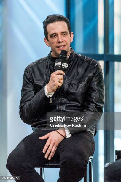 Actor Nick Cordero discusses "A Bronx Tale" with The Build Series at Build Studio on March 16, 2017 in New York City.