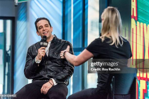 Actor Nick Cordero discusses "A Bronx Tale" with The Build Series at Build Studio on March 16, 2017 in New York City.