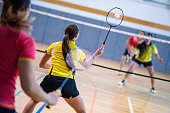 Badminton mixed doubles