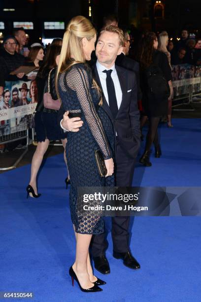 Storm Keating and Ronan Keating attend the World Premiere of "Another Mother's Son" on March 16, 2017 in London, England.