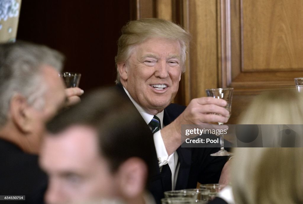 Trump, Paul Ryan Attend Traditional Congressional Luncheon For Irish PM
