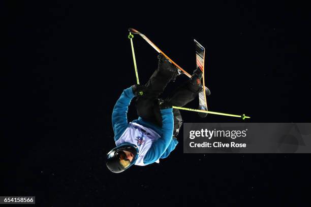 Murray Buchan of Great Britain competes in the Men's halfpipe qualification round on day 9 of the FIS Freestyle Ski & Snowboard World Championships...