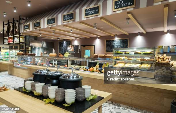 cafeteria - lunch room stock pictures, royalty-free photos & images