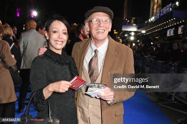 Linzi Beuselinck and Paul Nicholas attend the World Premiere of "Another Mother's Son" on March 16, 2017 in London, England.