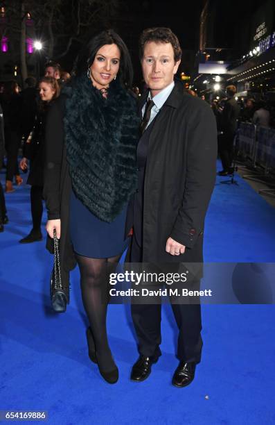 Jasmin Duran and Nick Moran attend the World Premiere of "Another Mother's Son" on March 16, 2017 in London, England.