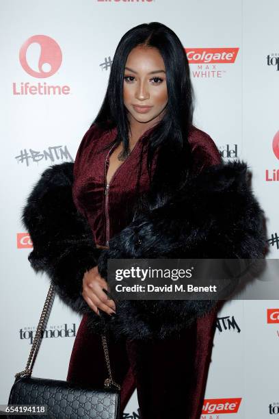 Rita Mahrez attends LifetimeÕs launch of BritainÕs Next Top Model airing tonight at 9pm on Lifetime on March 16, 2017 in London, England.