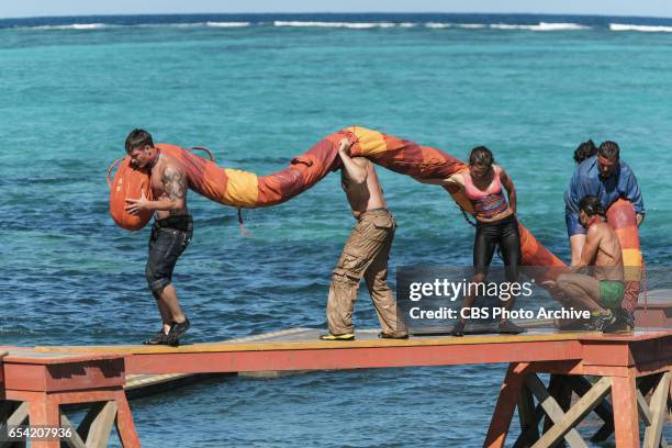 "The Stakes Have Been Raised" - Caleb Reynolds, Tony Vlachos, Hali Ford, Troyzan Robertson and Jeff Varner on SURVIVOR: Game Changers. The Emmy...