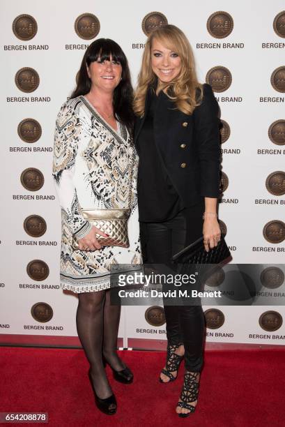 Renate Stormark and Liz McLarnon attend Bergen Brand Handbag Launch At Wolf & Badger on March 16, 2016 in London, England.