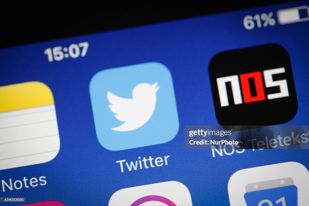 Twitter app on an iPhone.