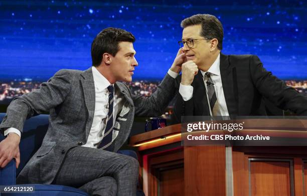 The Late Show with Stephen Colbert, interviews with Ewan McGregor, Finn Wittrock and musical performance by The Shins on Monday's taping in New York....